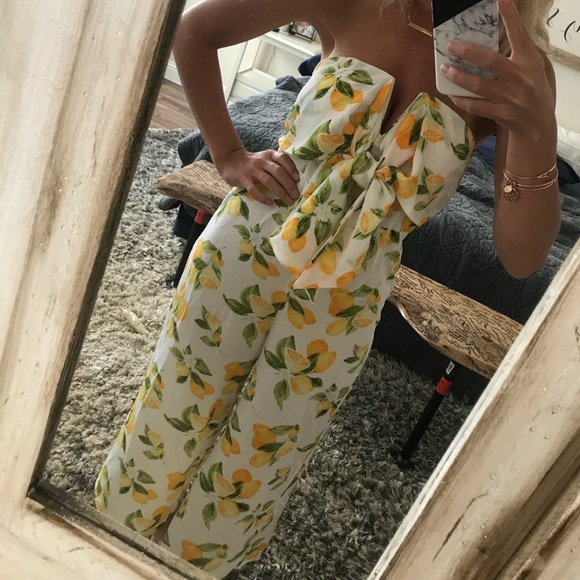 socialite tie front jumpsuit